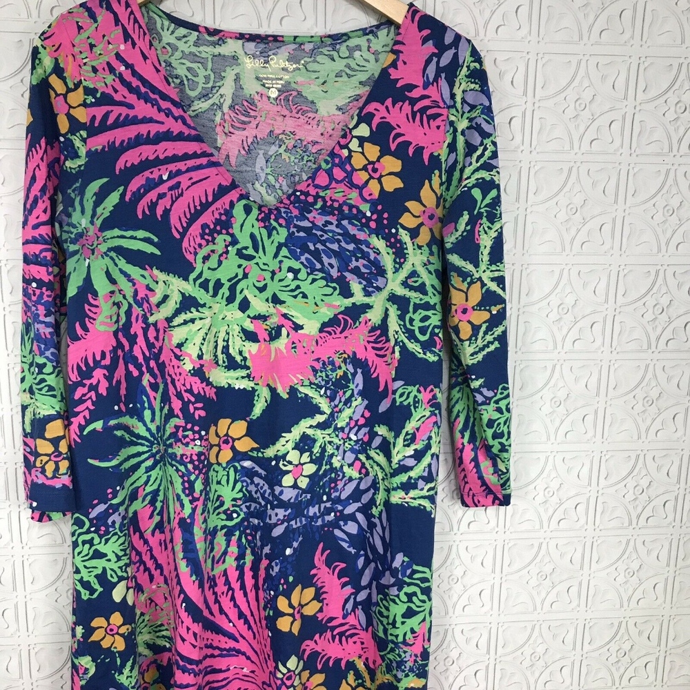 Lilly Pulitzer Erin Indigo All Glow Dress - Picture 4 of 6